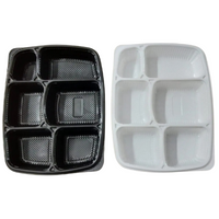6 Compartment Meal Tray with Lid